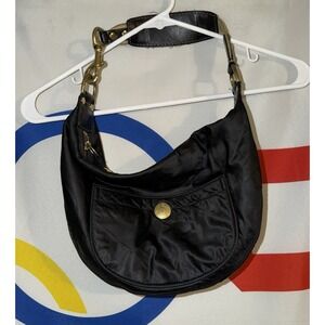 Coach Hamptons Hobo Shoulder Bag Purse Black Half Moon Vintage Y2K Soho